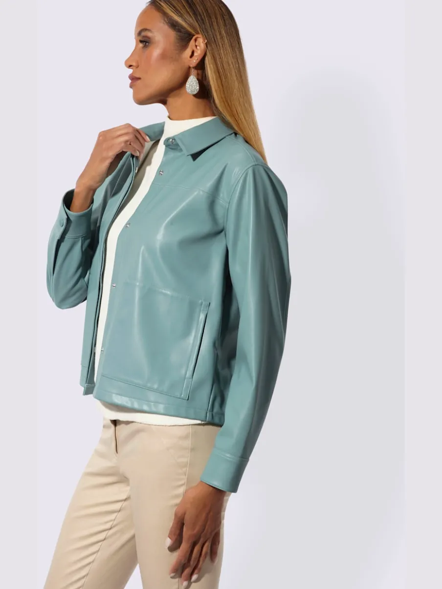 Blazer en synthétique matière synthétique facile à entretenir
