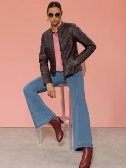 Blazer en synthétique matière synthétique facile à entretenir