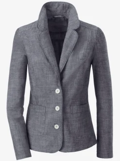 Blazer femme à col à revers avec poches plaquées