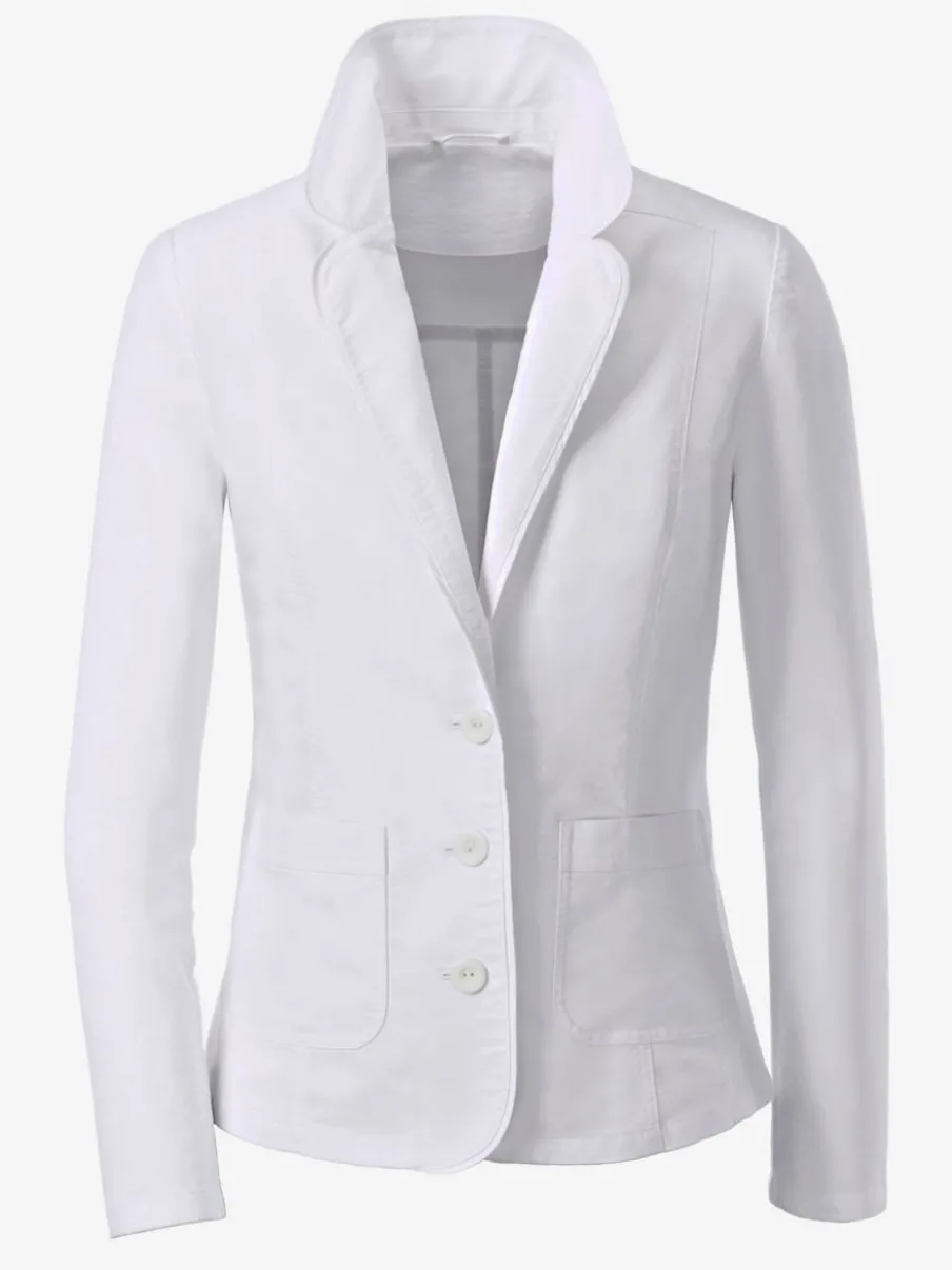 Blazer femme à col à revers avec poches plaquées