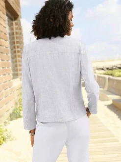 Blazer femme à col à revers avec poches plaquées