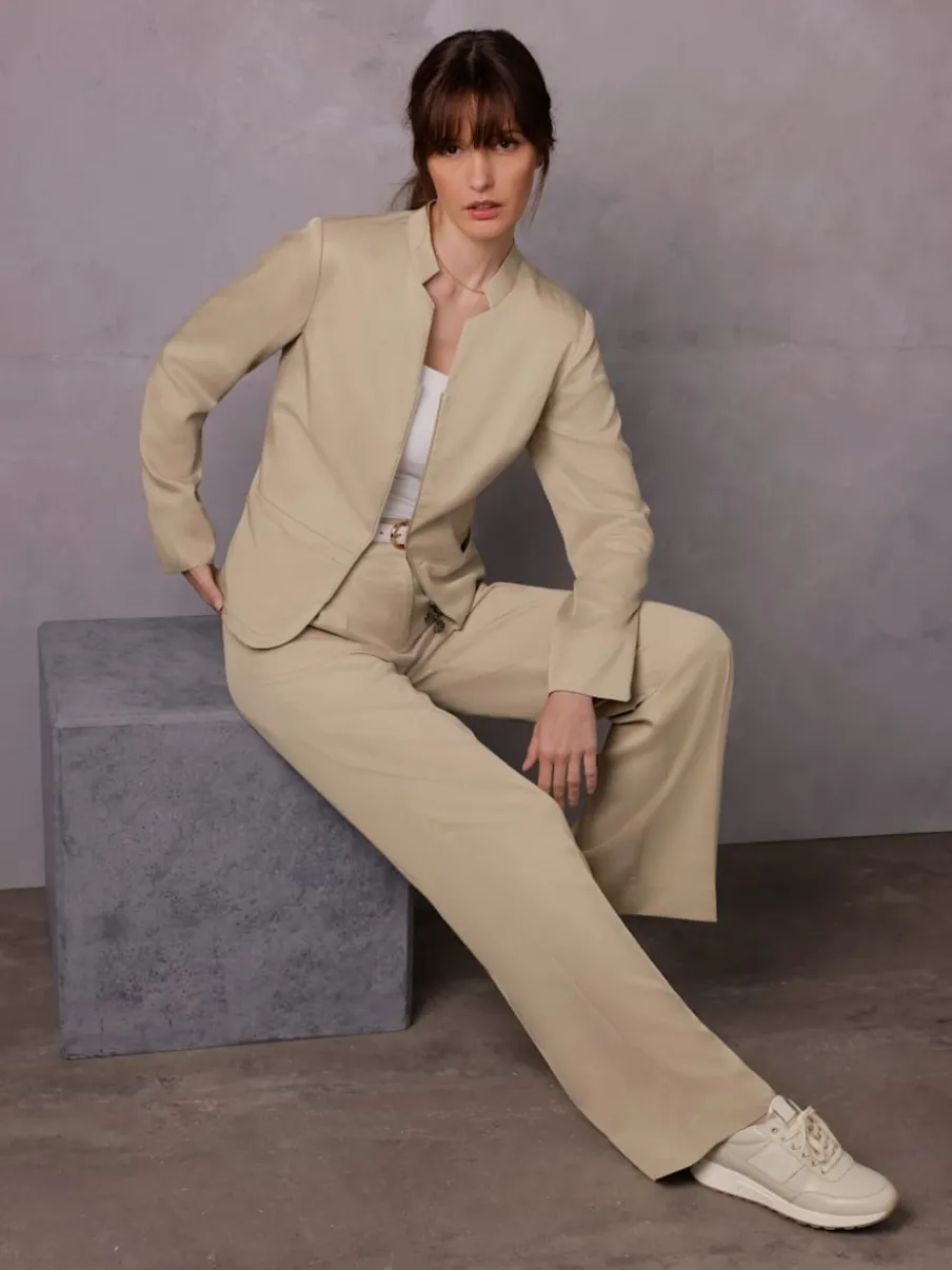 Blazers avec coutures princesse et poches cousues