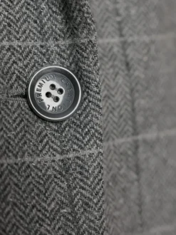 Blazers à carreaux avec col à revers et poches