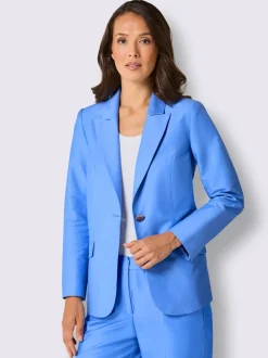Blazers classiques avec col à revers et poches rabattables