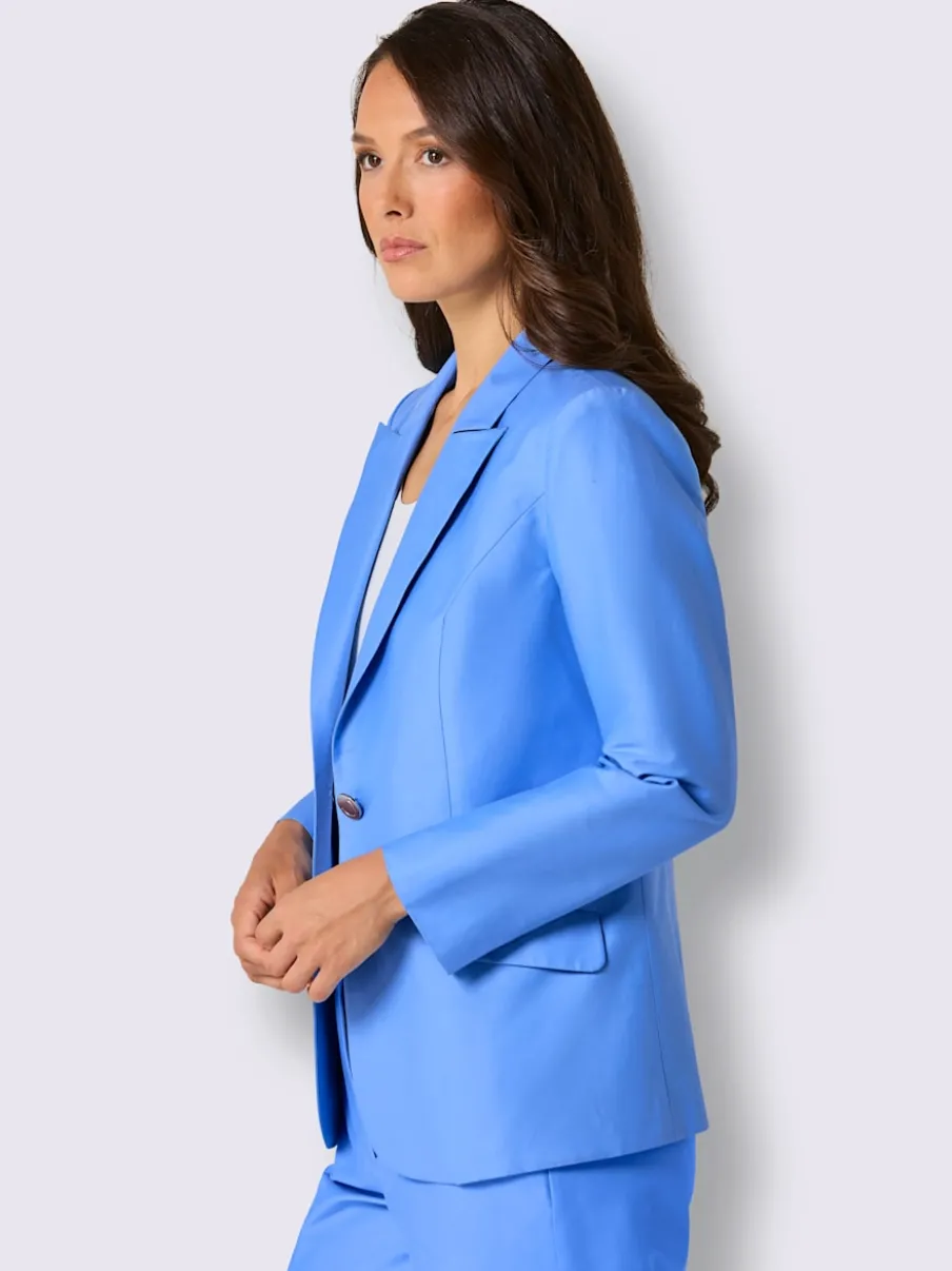 Blazers classiques avec col à revers et poches rabattables