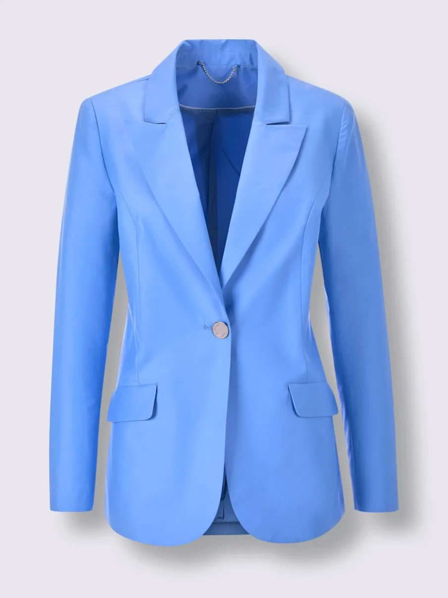 Blazers classiques avec col à revers et poches rabattables