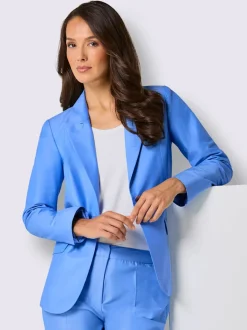 Blazers classiques avec col à revers et poches rabattables