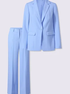 Blazers à col à revers et pantalons à jambes larges