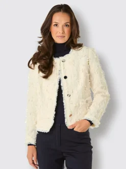 Blazers courts avec franges et boutons fantaisie modernes