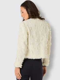 Blazers courts avec franges et boutons fantaisie modernes