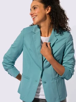 Blazers en jersey avec col à revers et poches