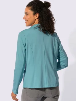 Blazers en jersey avec col à revers et poches