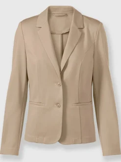 Blazers en jersey avec col à revers et poches