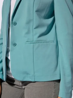 Blazers en jersey avec col à revers et poches