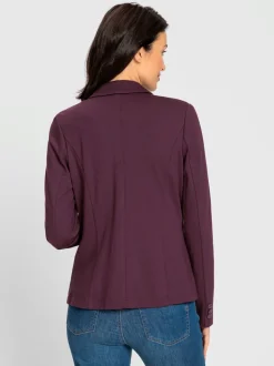 Blazers en jersey avec col à revers et poches