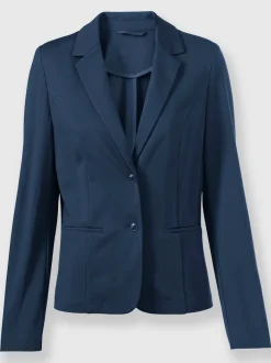 Blazers en jersey avec col à revers et poches