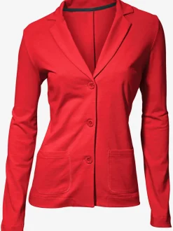 Blazers en jersey manches longues avec patte de boutonnage