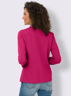 Blazers en jersey manches longues avec patte de boutonnage