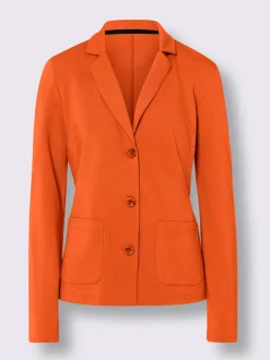 Blazers en jersey manches longues avec patte de boutonnage