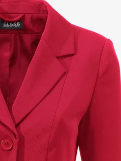 Blazers longs avec col classique et poches à rabat