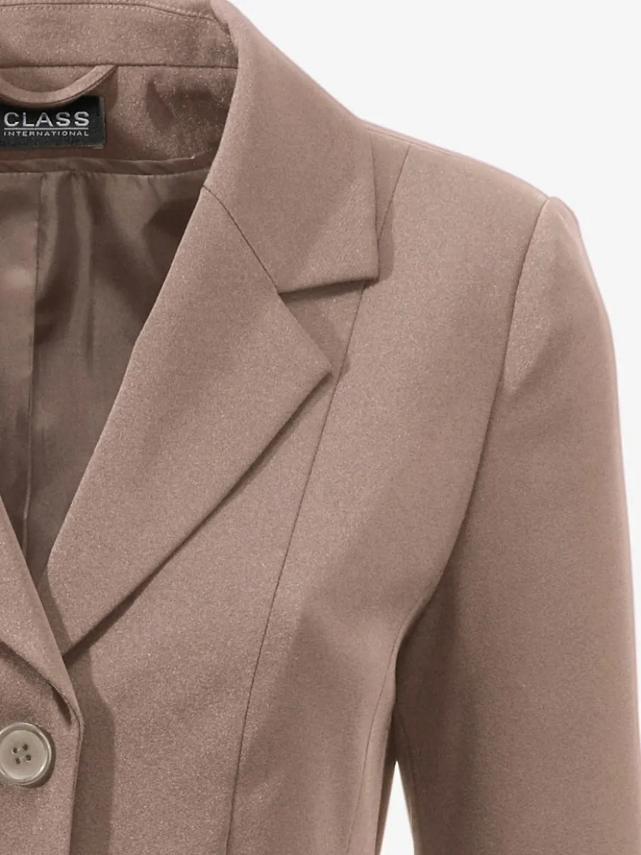 Blazers longs avec col classique et poches à rabat