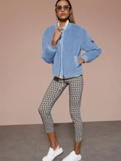 Blouson fil moelleux à poils longs