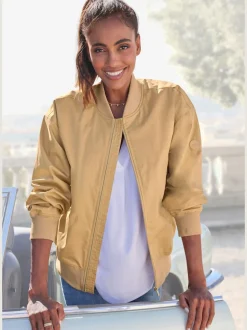 Blouson léger avec col montant et manches longues