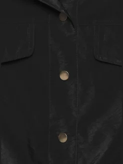 Blouson veste d'été légère avec col à revers et patte de boutonnage pression devant