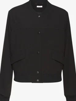Bomber avec col montant et poches fendues décontractées