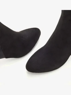 Bottes avec empiècement extensible tendance et élégant, hauteur du talon env. 6 cm