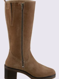 Bottes cuir velours de vache.