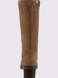 Bottes cuir velours de vache.