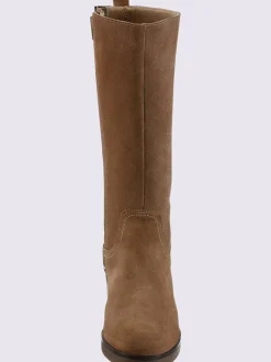 Bottes cuir velours de vache.