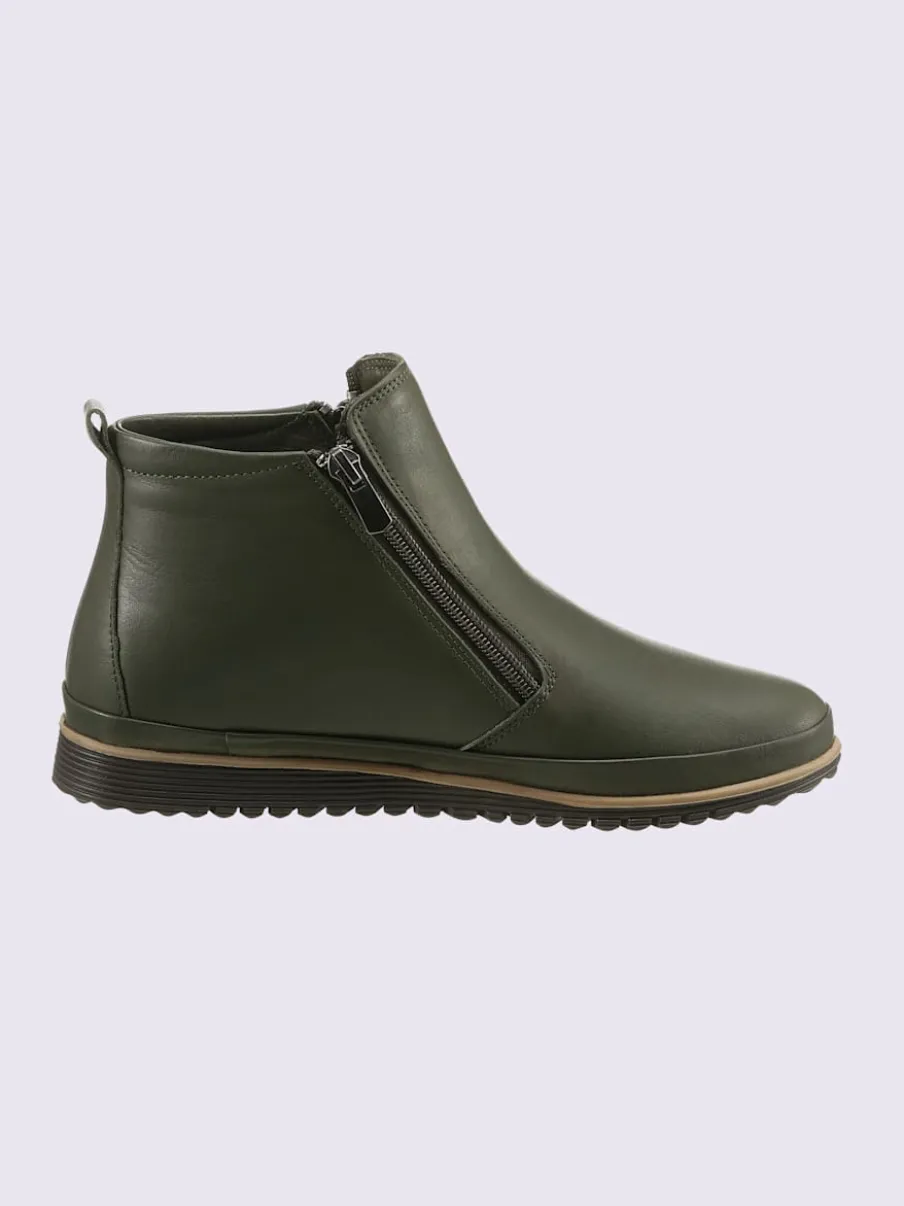 Bottine courte cuir nappa de vache