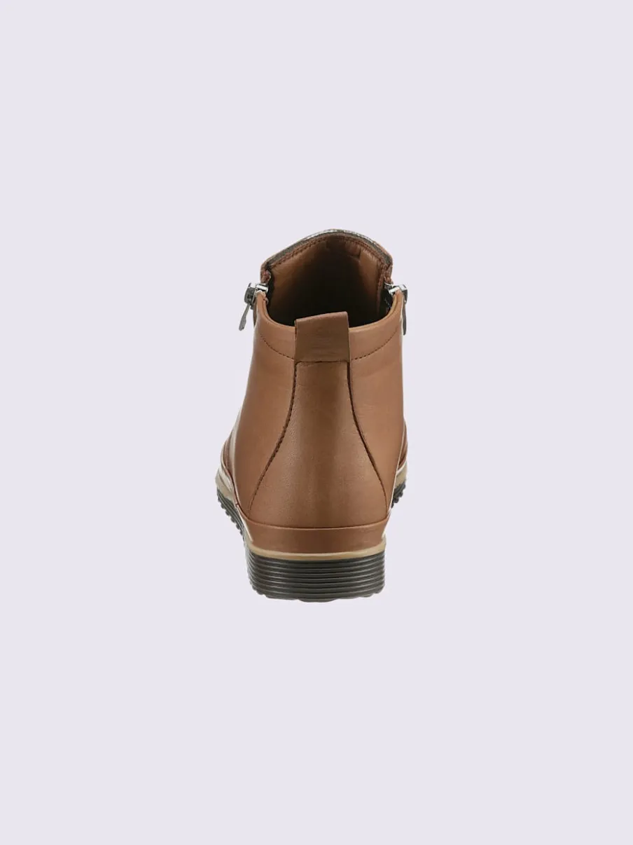 Bottine courte cuir nappa de vache