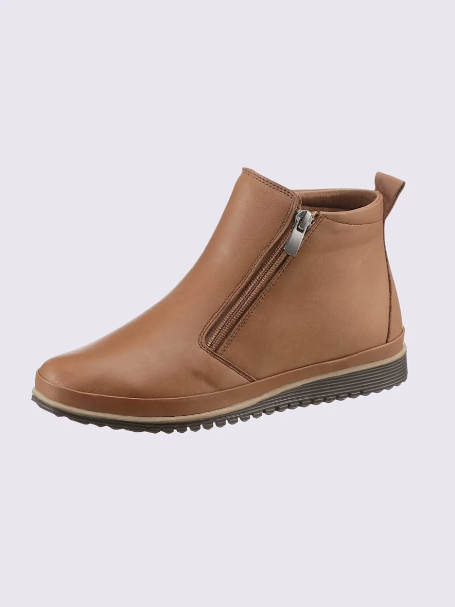 Bottine courte cuir nappa de vache