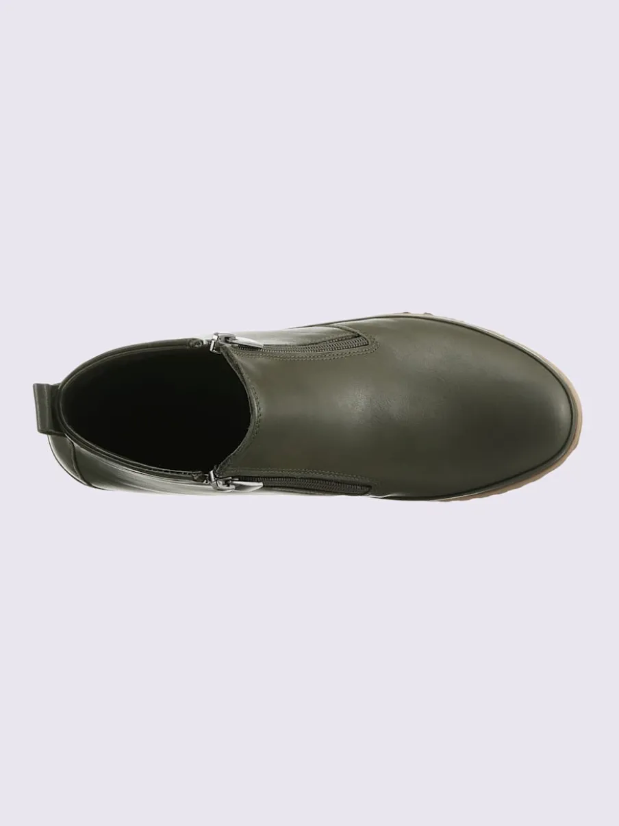 Bottine courte cuir nappa de vache