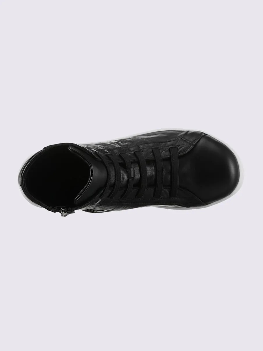 Bottine courte cuir nappa de vache
