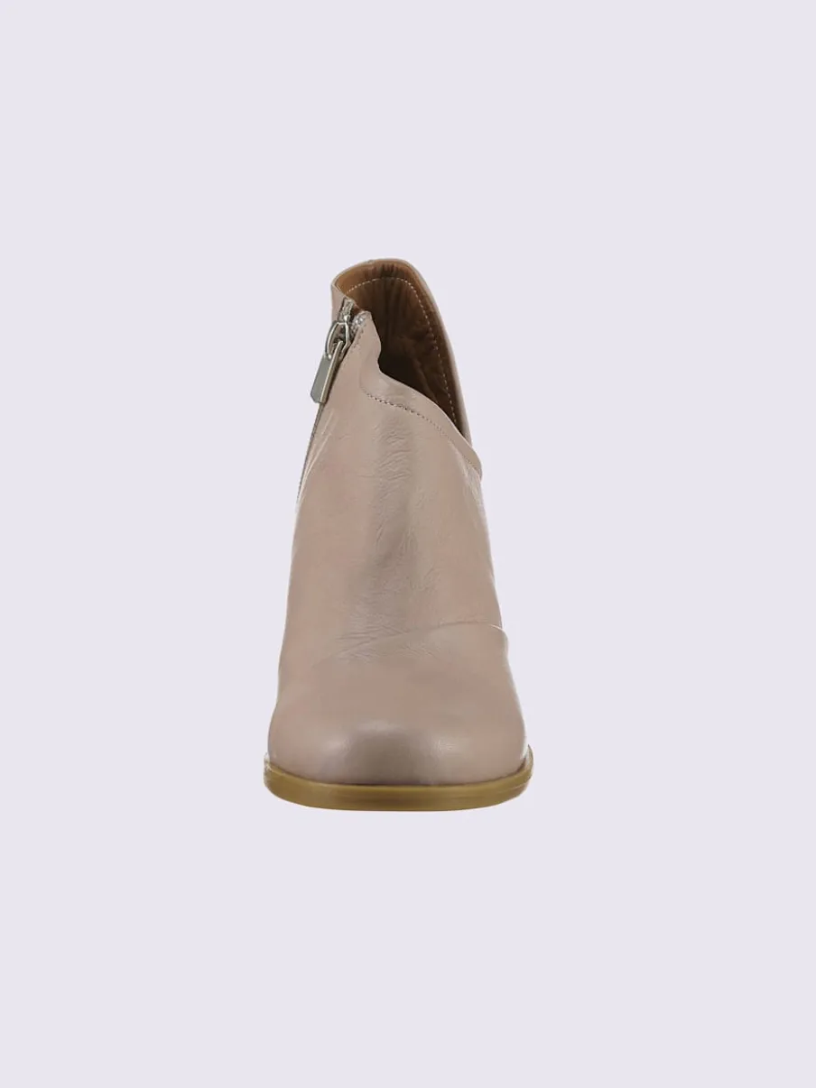 Bottine courte cuir nappa de vache