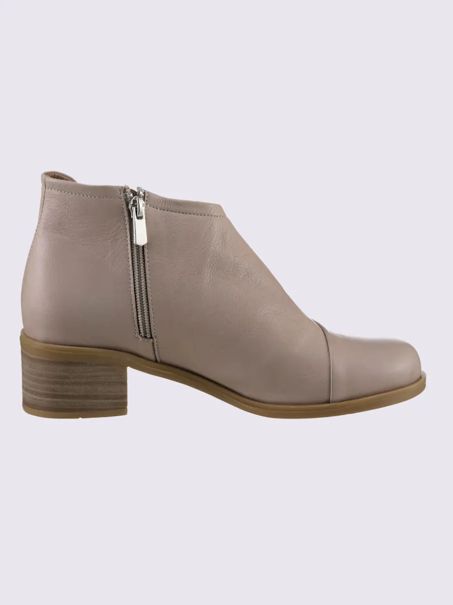 Bottine courte cuir nappa de vache