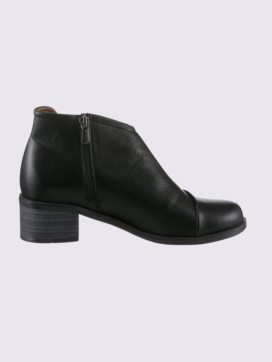 Bottine courte cuir nappa de vache