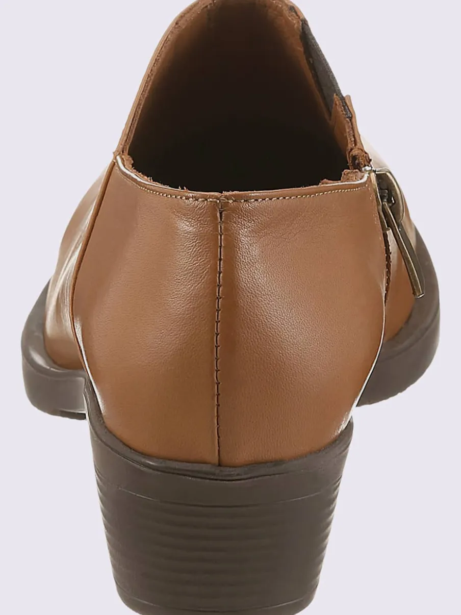 Bottine courte cuir vachette