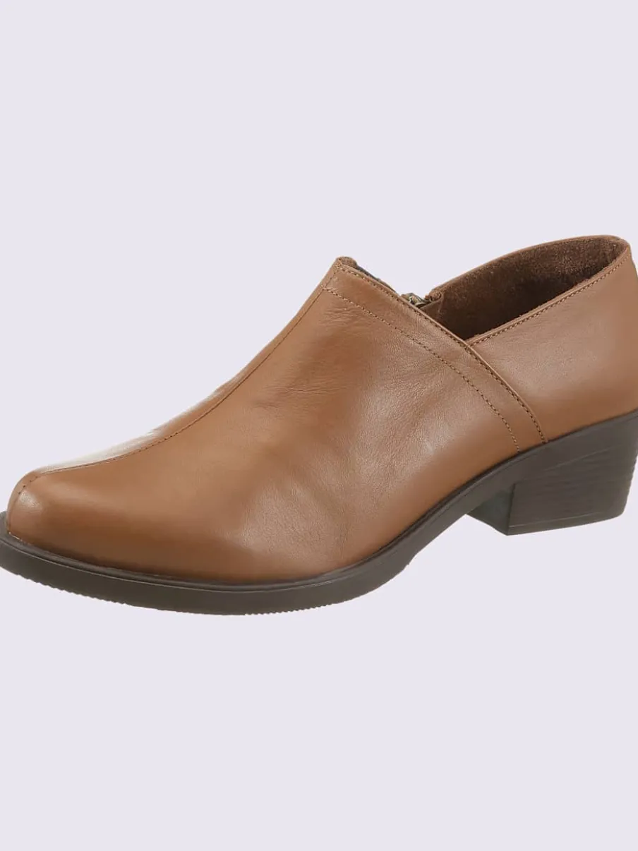 Bottine courte cuir vachette