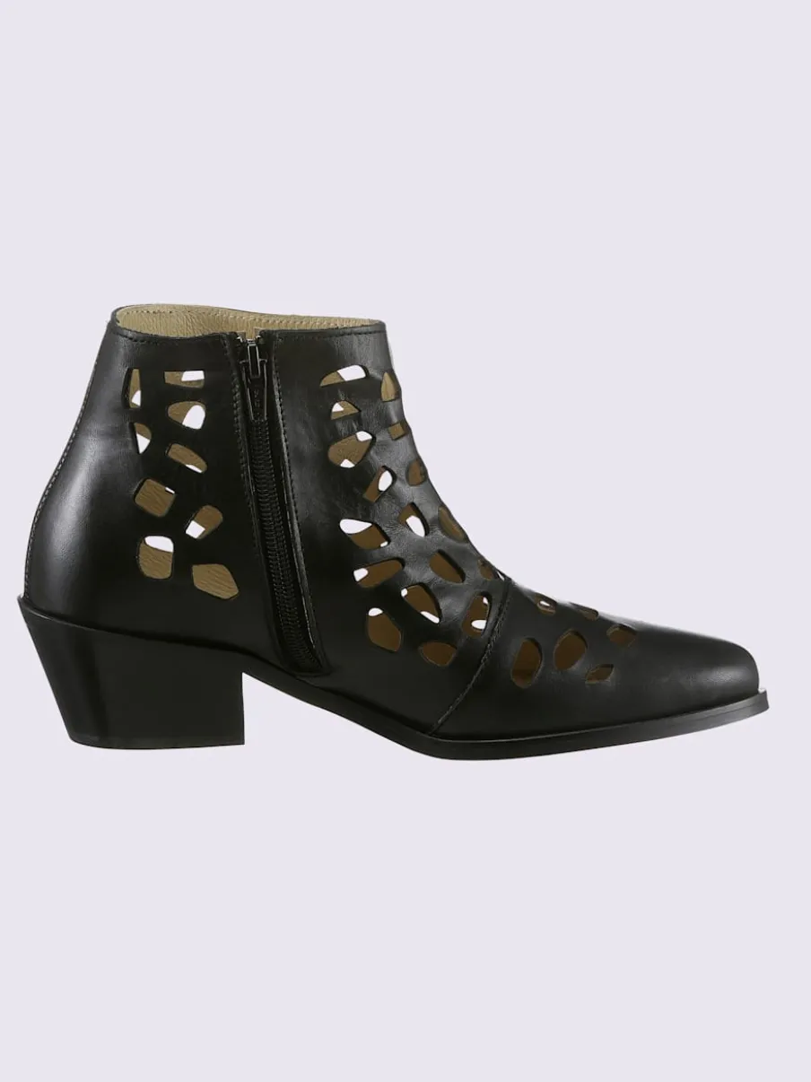 Bottine courte cuir vachette