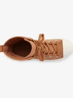 Bottines chaussures en textile, chaussures en tissu avec laçage tendance