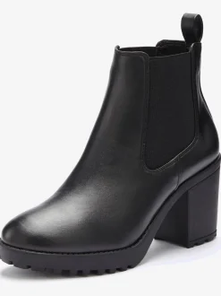 Bottines chelsea jolies bottines d'automne et d'hiver à talon bottier confortable