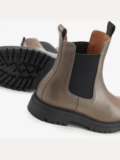 Bottines chelsea tendance en cuir de qualité, très confortables