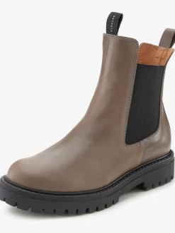 Bottines chelsea tendance en cuir de qualité, très confortables