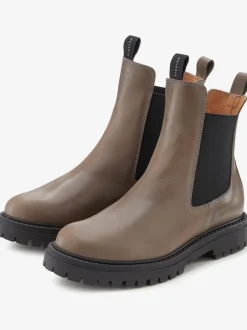 Bottines chelsea tendance en cuir de qualité, très confortables