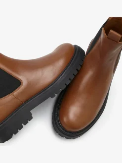 Bottines chelsea tendance en cuir de qualité, très confortables